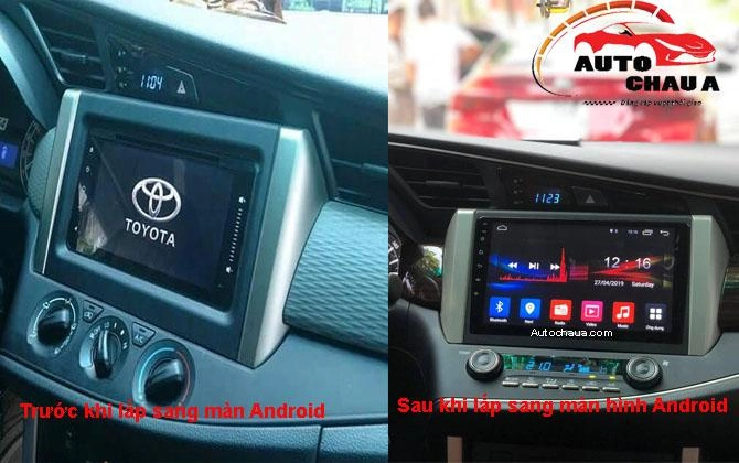 Màn hình android cho xe innova toyota - 1