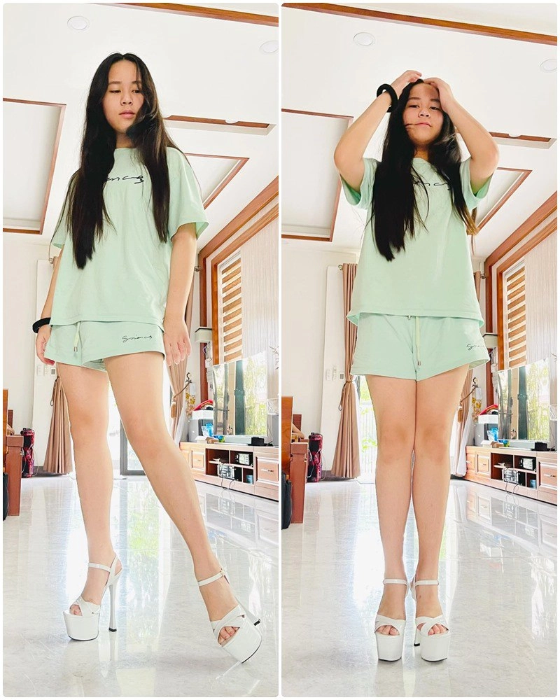 1 năm trổ giò cao hơn 10cm nhóc tì từng xin chụp cùng khánh vân giờ sắp thi hoa hậu - 8
