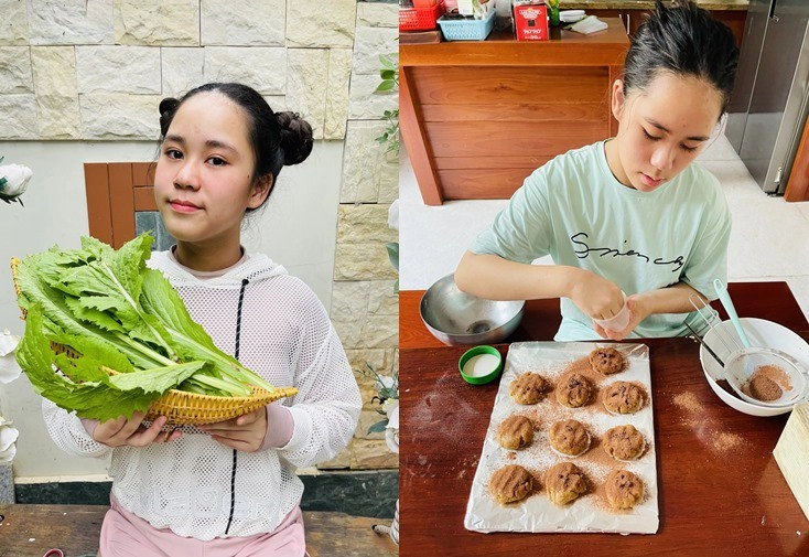 1 năm trổ giò cao hơn 10cm nhóc tì từng xin chụp cùng khánh vân giờ sắp thi hoa hậu - 10