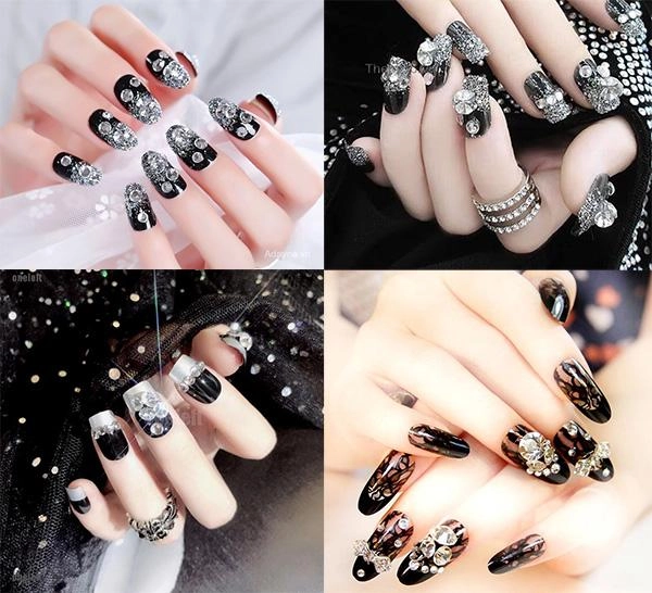 10 kiểu nail xinh đính đá đơn giản sang chảnh quyến rũ mọi ánh nhìn - 2