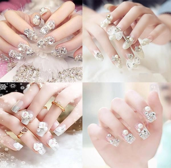 10 kiểu nail xinh đính đá đơn giản sang chảnh quyến rũ mọi ánh nhìn - 4