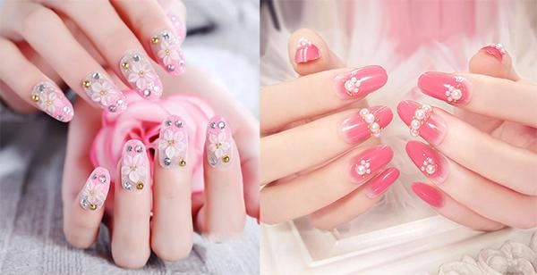 10 kiểu nail xinh đính đá đơn giản sang chảnh quyến rũ mọi ánh nhìn - 5