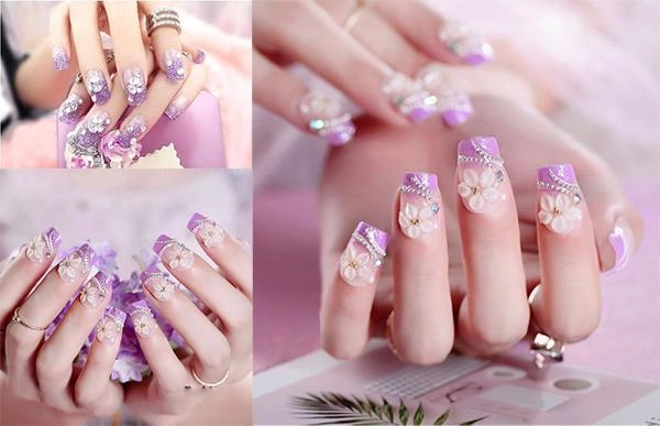 10 kiểu nail xinh đính đá đơn giản sang chảnh quyến rũ mọi ánh nhìn - 6