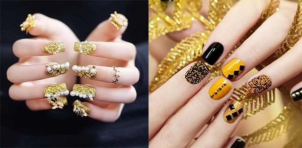 10 kiểu nail xinh đính đá đơn giản sang chảnh quyến rũ mọi ánh nhìn - 9