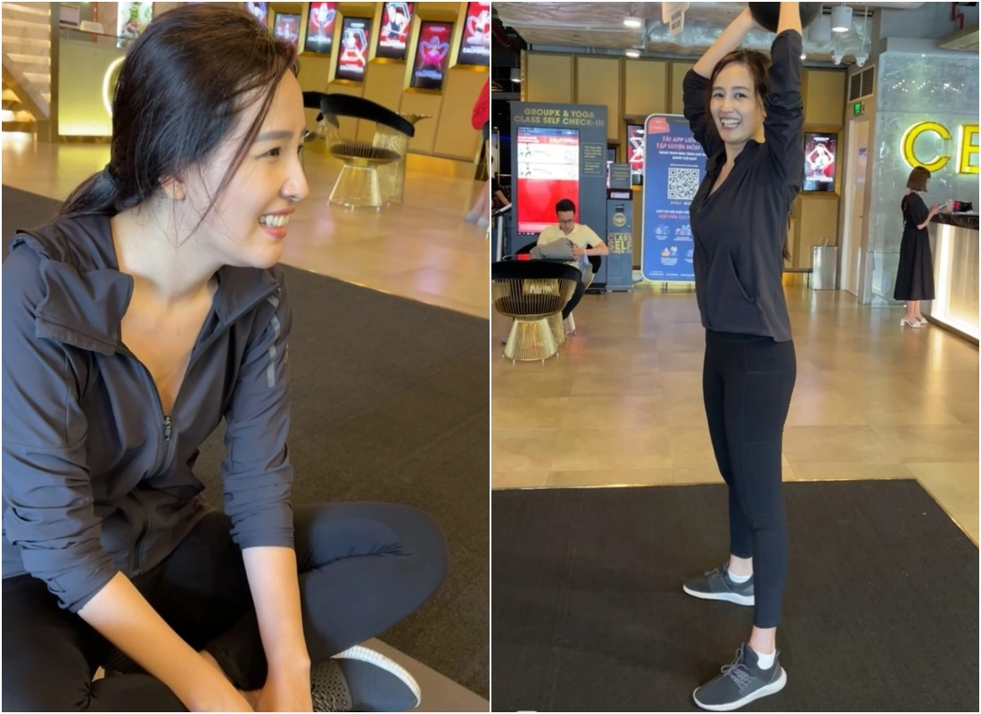 18 tháng mới quay lại phòng gym mai phương thuý mồ hôi nhễ nhại vì 3 bài tập đốt mỡ đỉnh cao - 5