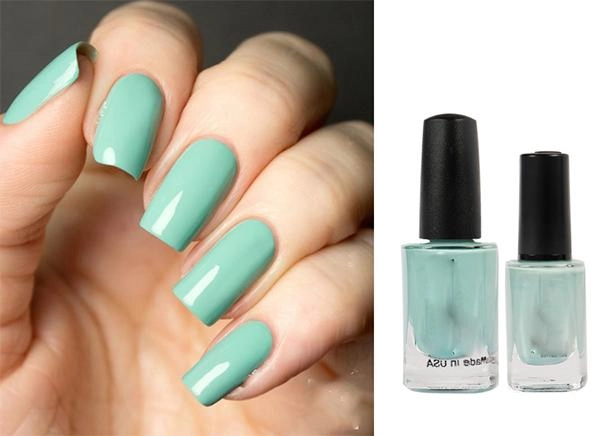 20 mẫu nail màu xanh đẹp nổi bật sang trọng dẫn đầu xu hướng hiện nay - 14