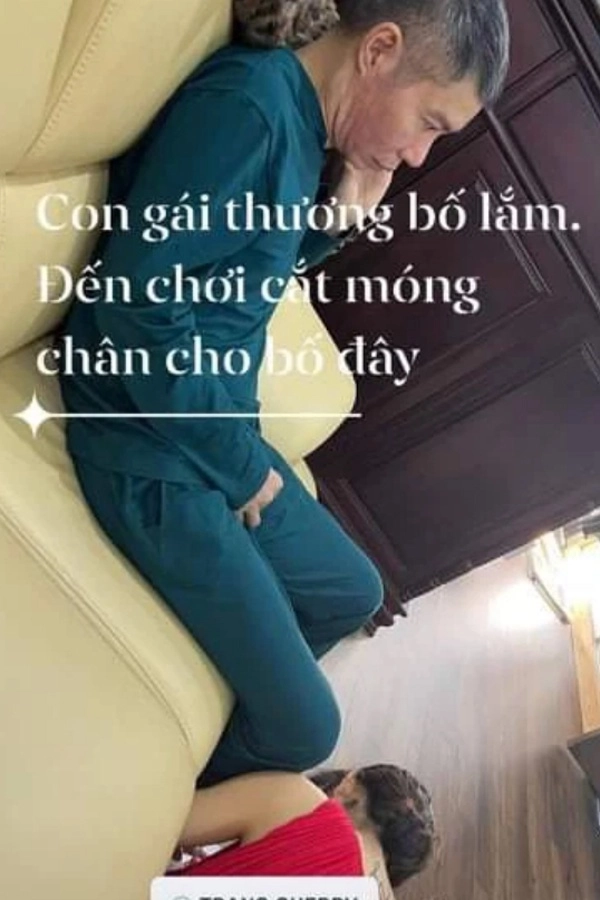 2con gái ít người biết của công lý diễn viên nổi tiếng vẫn tự cắt móng chân cho bố - 9