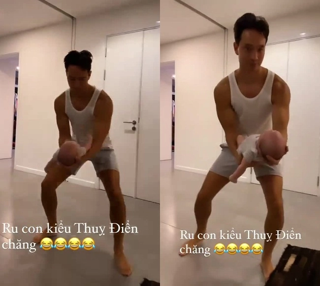 5 ông bố bỉm sữa showbiz việt chăm con quá bá đạo các bé không một tiếng khóc - 6