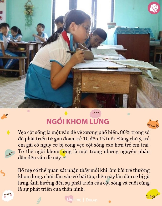 5 tư thế ngồi xấu dễ khiến trẻ gù lưng mẹ không sửa ngay con lớn lên thấp lùn hơn bạn - 2