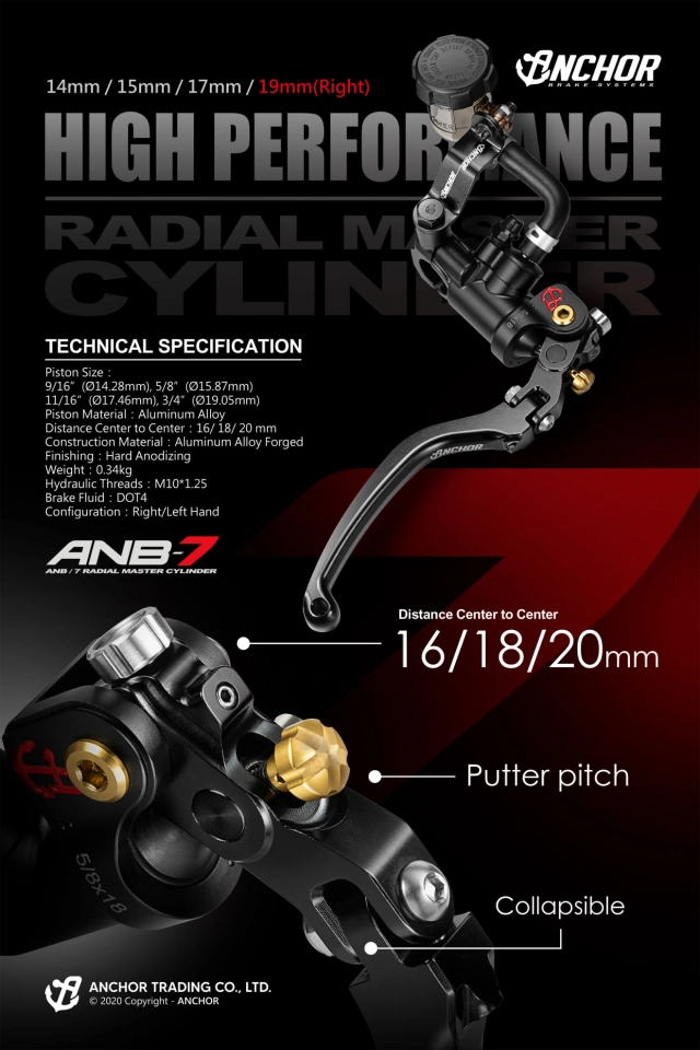 Anchor anb-7 cùm thắng mới bổ sung 2 tính năng không thua gì brembo corsa corta - 4