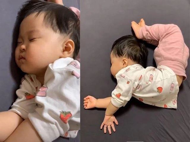 Ảnh mới nhất con gái lai hàn của lâm chấn khang gây cười vì tư thế ngồi bá đạo - 15