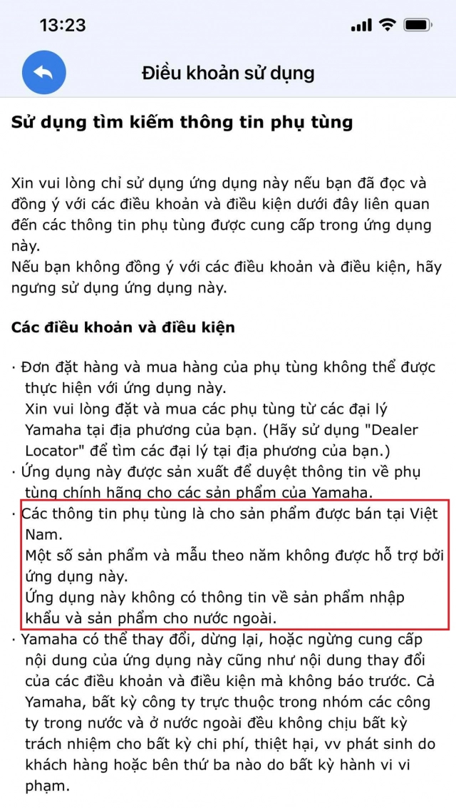 App kiểm tra được nhiều thông tin của xe yamaha rất có lợi cho những ai mua xe cũ - 6