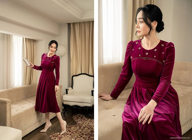 Bà xuân - hương vị tình thân khoe vẻ đẹp quý phái trong bst mới của kb fashion - 5