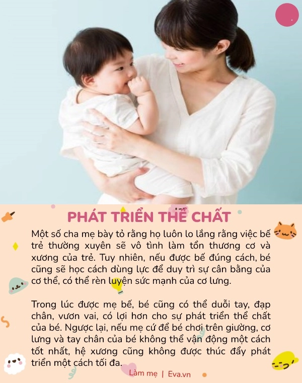 Bác sĩ nhi khác biệt lớn giữa những em bé hay được bế ẵm và đặt nằm - 4