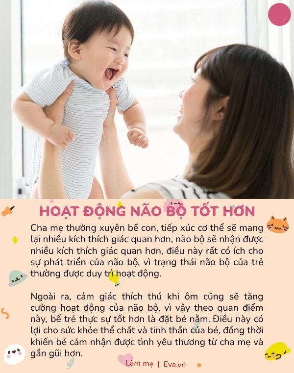 Bác sĩ nhi khác biệt lớn giữa những em bé hay được bế ẵm và đặt nằm - 5