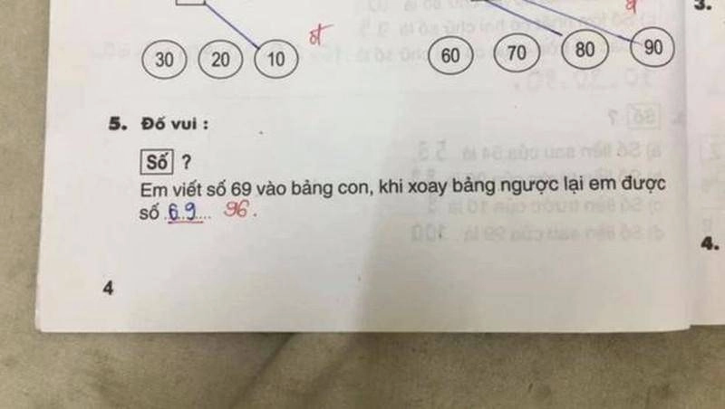 Bài toán xoay ngược số 69 được số nào giáo viên đưa ra kết quả khiến dân mạng tranh cãi - 1