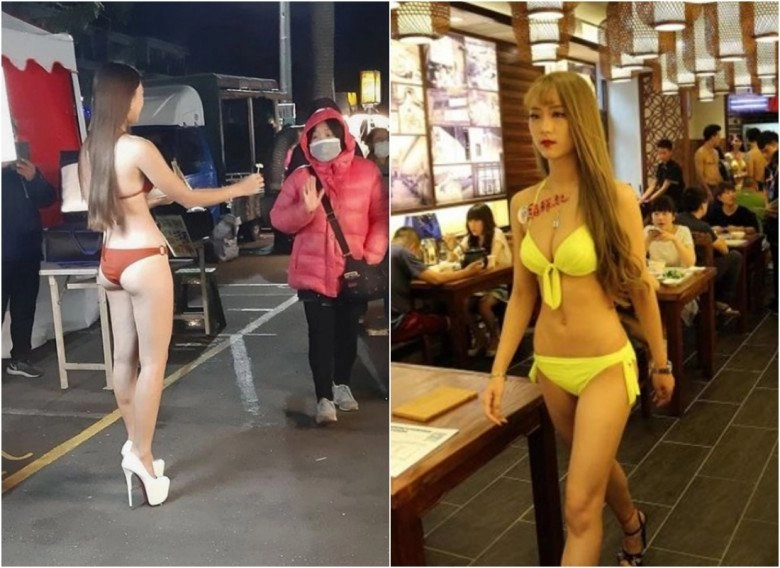 Bán hàng ở chợ loạt gái xinh ăn mặc hở hang khó hiểu người trễ nải người diện bikini - 8