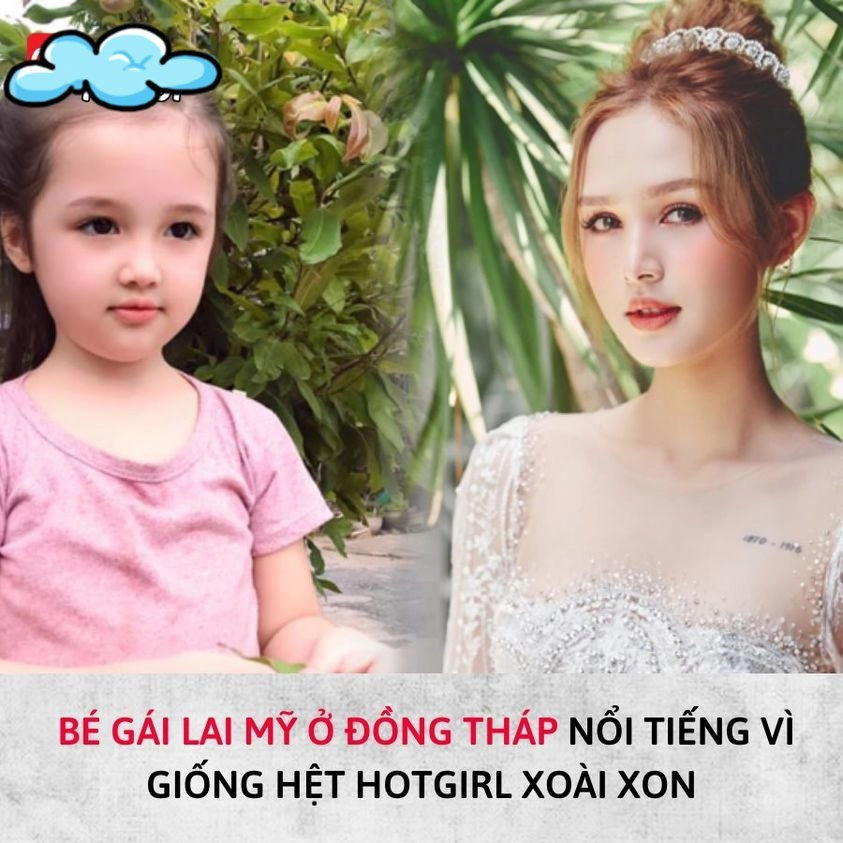 Bé gái đồng tháp nhan sắc hệt hotgirl xoài non con của mẹ đơn thân với người đàn ông mỹ - 2