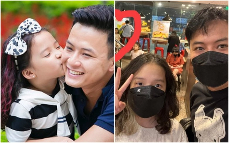 Bé gái việt ngoan nhất bố ơi mình đi đâu thế giờ trổ mã xinh đẹp nhuộm tóc 2 màu sành điệu - 8