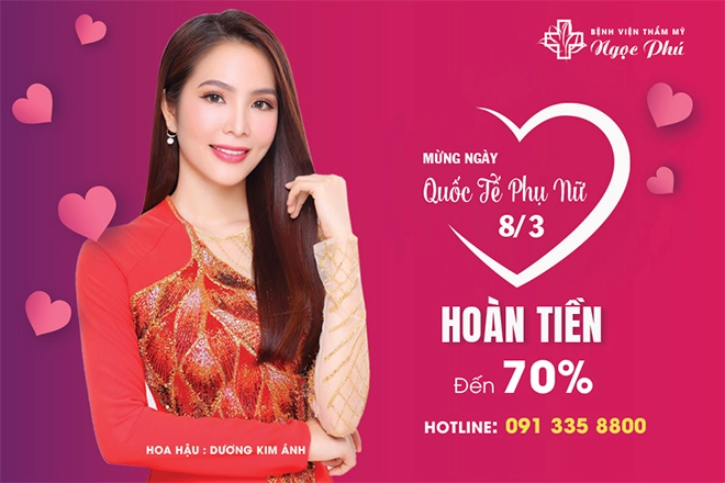 Bệnh viện thẩm mỹ ngọc phú ưu đãi 70 mừng ngày quốc tế phụ nữ - 1