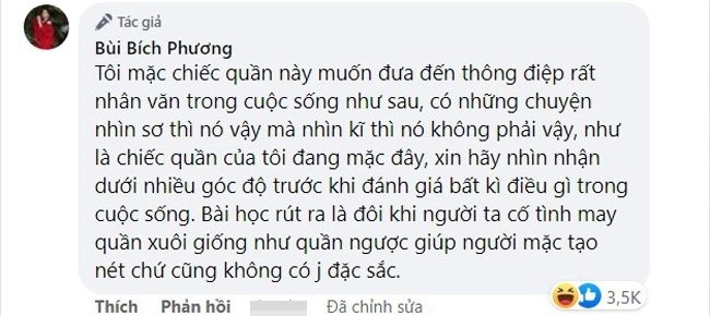 Bích phương lăng xê quần mặc trái xuống phố liền bị cả facebook nhắc nhở - 9