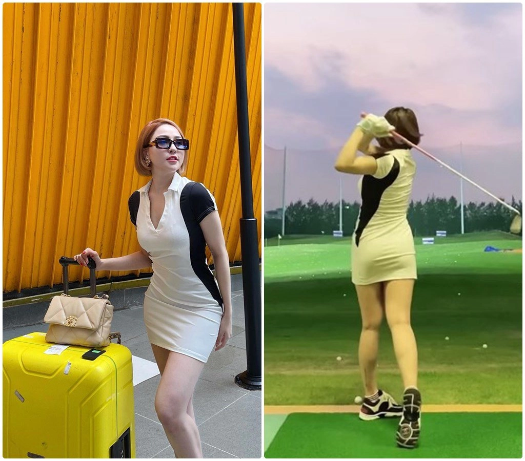 Biến sân golf thành sàn diễn thời trang quyến rũ trâm anh bỗng than khóc vì lý do khó đỡ - 6