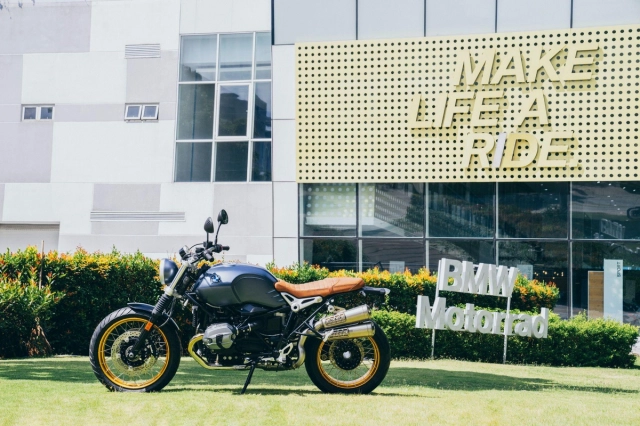 Bmw rninet scrambler tại việt nam nổi bật với hệ bánh căm vàng - 8