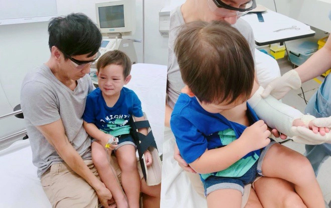 Bố lý hải u50 đăng hình con trai thứ tư có gương mặt tây lớn bổng đôi tai thông minh - 9