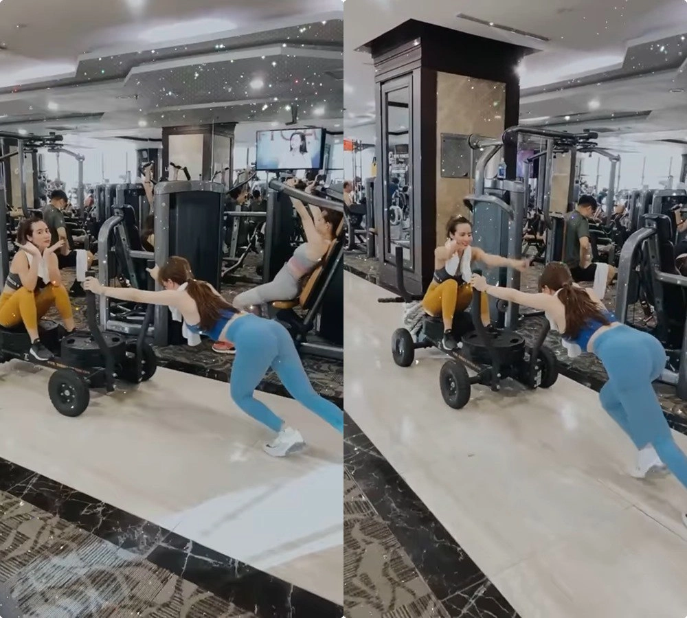 Bỏ mác liễu yếu đào tơ quỳnh nga khoẻ như vâm đẩy tạ 240kg làm ai cũng chóng mặt - 1