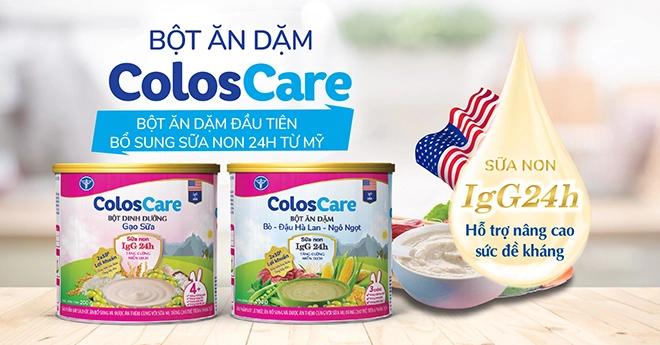 Bột ăn dặm coloscare bé ăn dặm đủ chất tăng cường miễn dịch vượt trội - 1