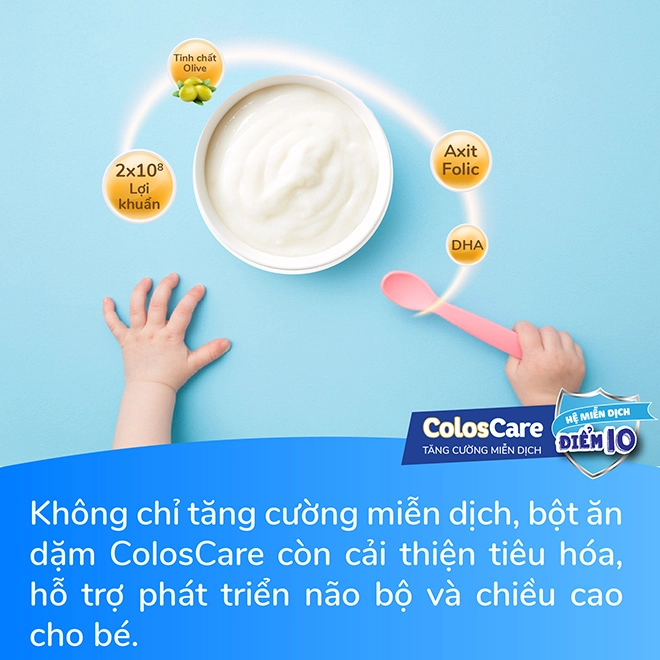 Bột ăn dặm coloscare bé ăn dặm đủ chất tăng cường miễn dịch vượt trội - 4
