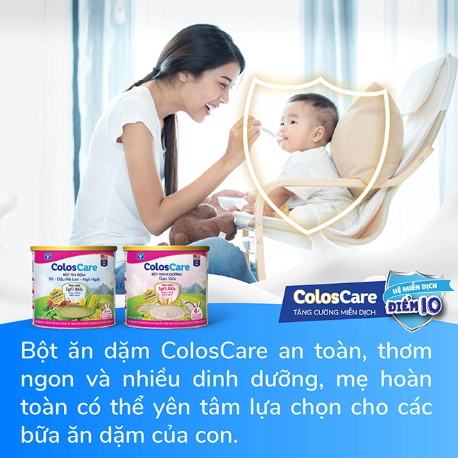 Bột ăn dặm coloscare bé ăn dặm đủ chất tăng cường miễn dịch vượt trội - 5