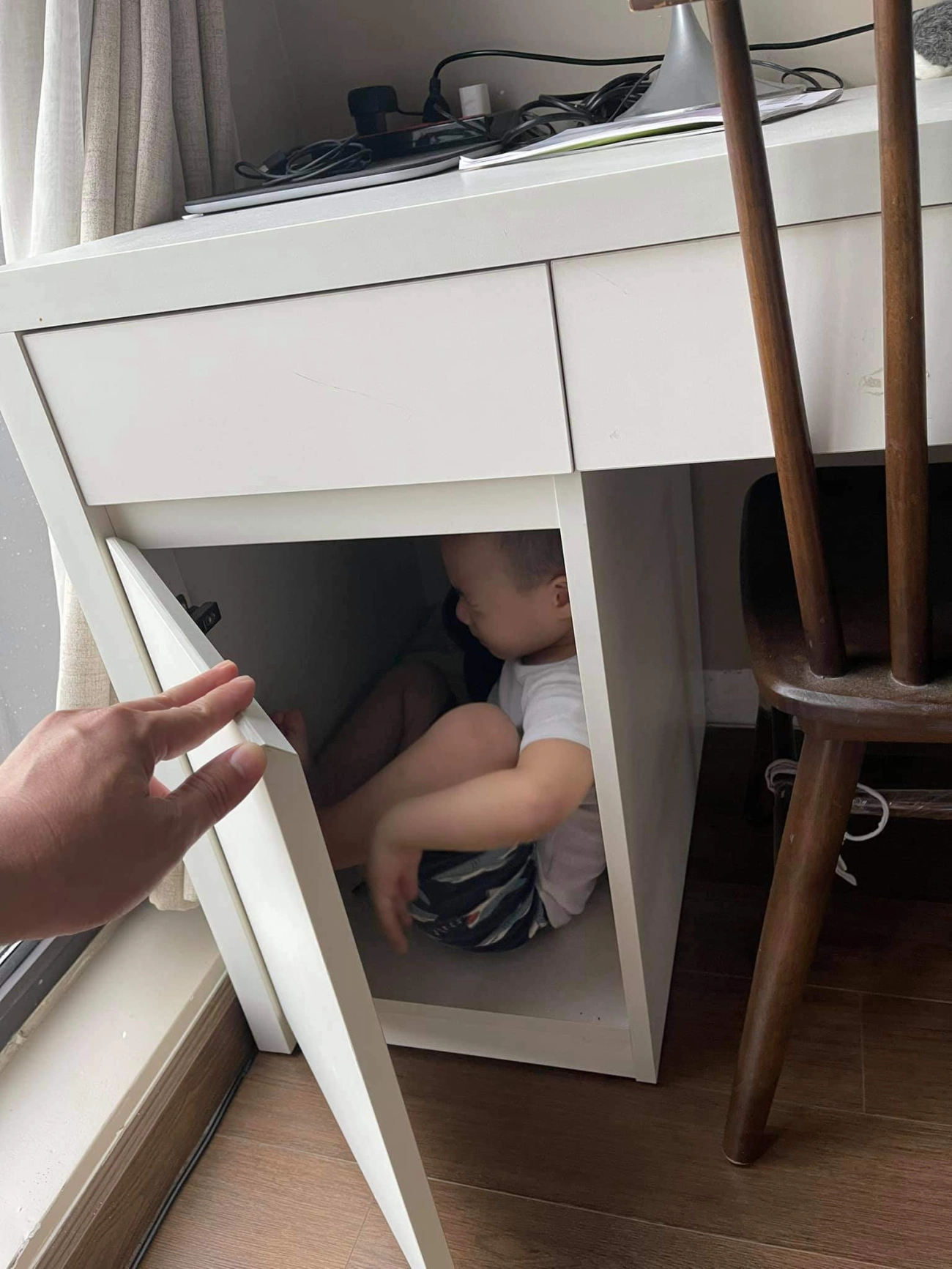 Btv quang minh hoảng loạn vì tìm khắp nhà không thấy con út - 2