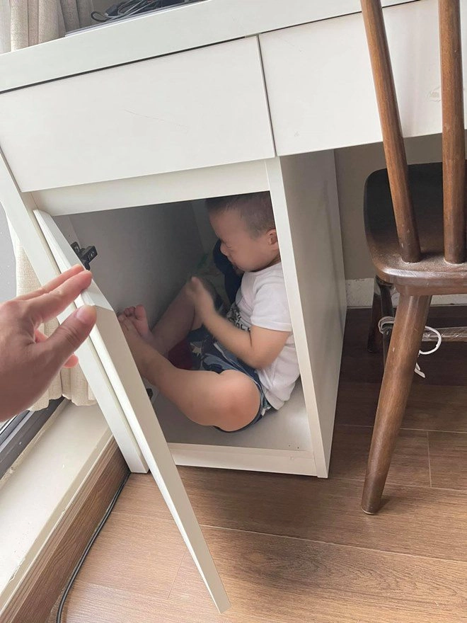 Btv quang minh hoảng loạn vì tìm khắp nhà không thấy con út - 3