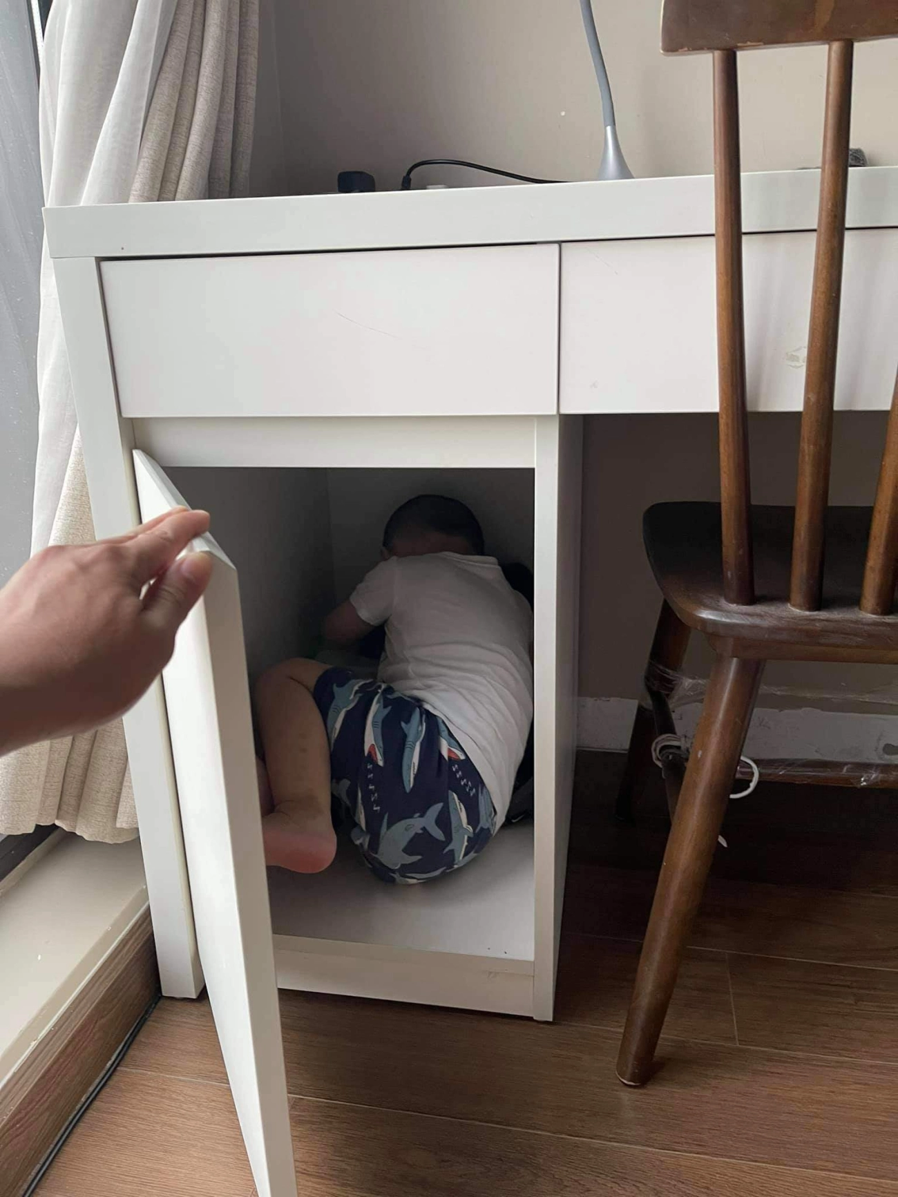 Btv quang minh hoảng loạn vì tìm khắp nhà không thấy con út - 4