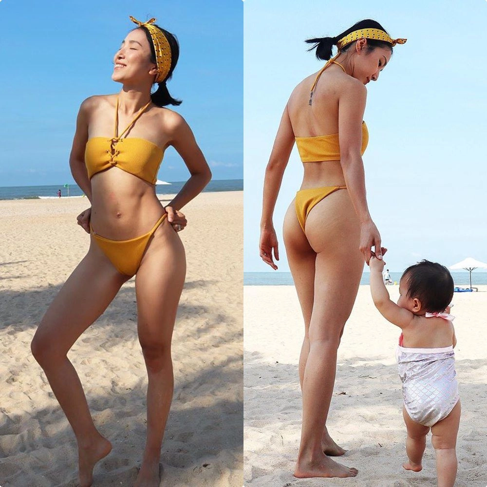 Bụng bầu vượt mặt mẹ trẻ vẫn chăm gánh tạ đập tan định kiến mang thai không được tập gym - 12