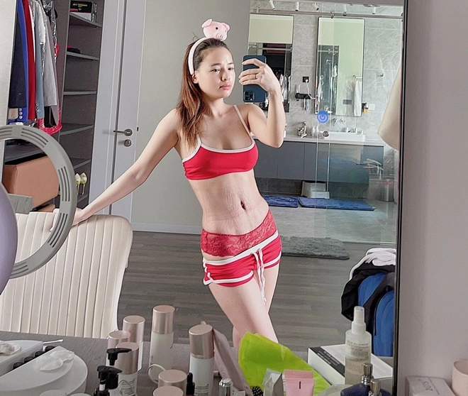 Bụng rạn nát bét vì 3 năm sinh 2 con hotgirl đà nẵng giờ siết eo suốt đêm đi ngủ - 9