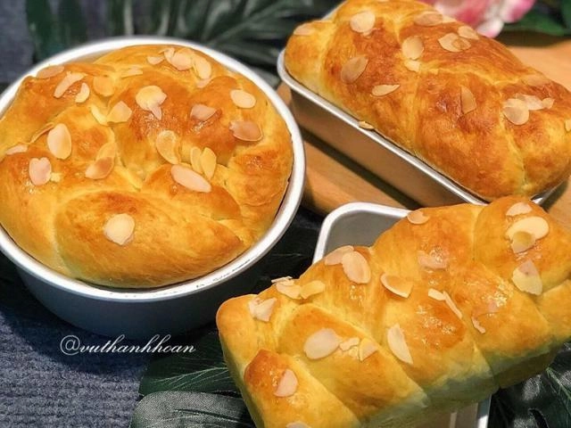 Cách làm bánh mì hoa cúc tại nhà bông xốp cực ngon - 19