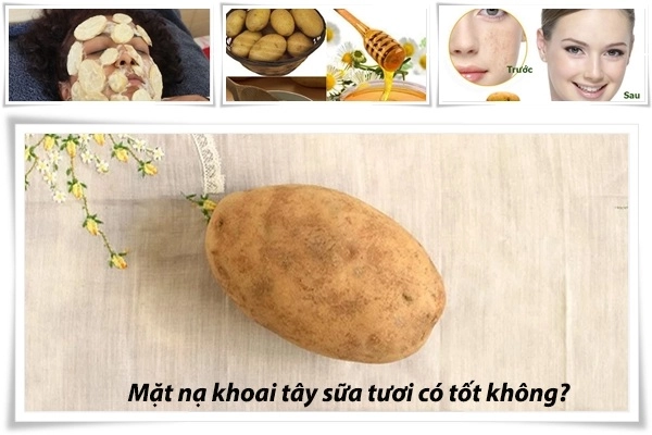 Cách làm mặt nạ khoai tây sữa tươi dưỡng da trắng sáng mềm mịn - 1