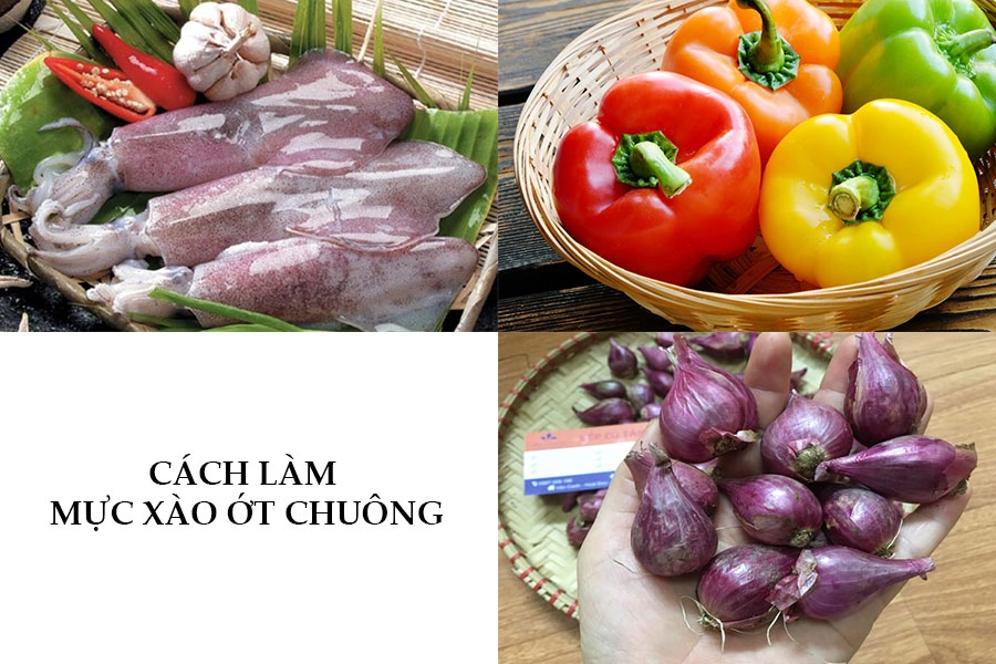 Cách làm mực xào ớt chuông hành tây cần tây ngon xuất sắc - 1