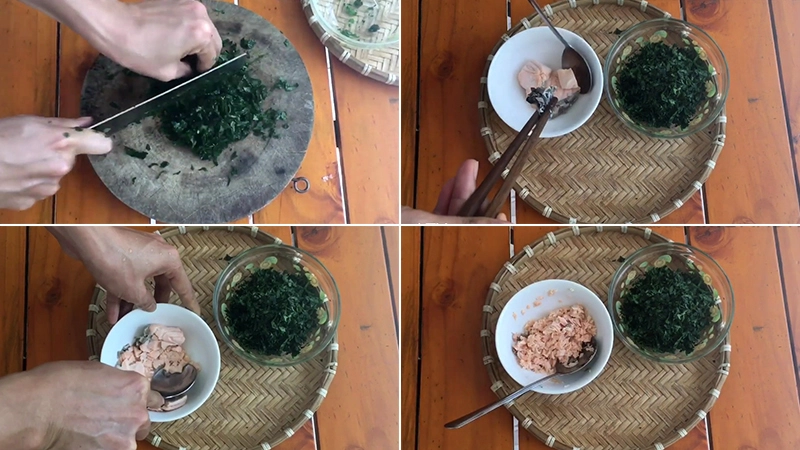 Cách nấu cháo cá hồi rau ngót giàu dưỡng chất dành cho bé ăn dặm - 4