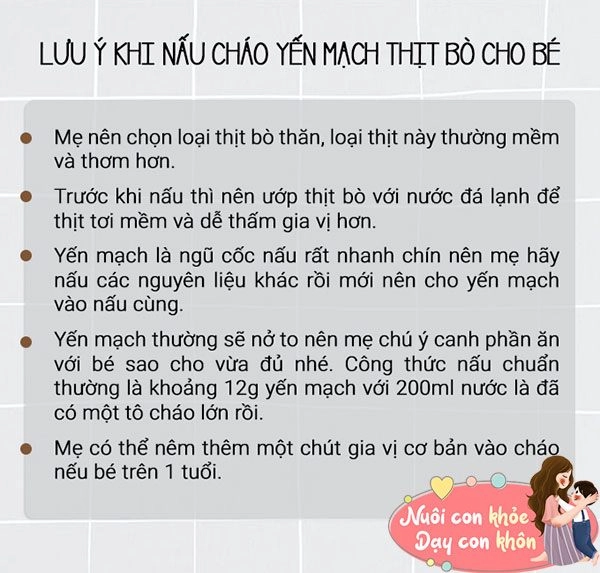 Cách nấu cháo yến mạch thịt bò cho bé tăng cân ít bị táo bón - 7