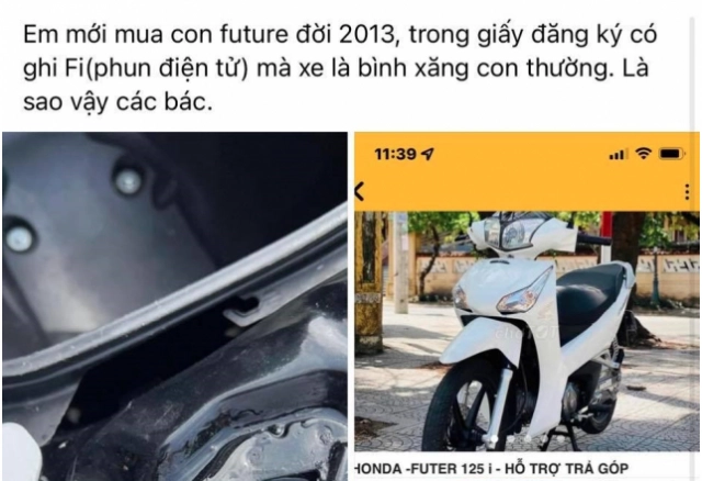 Cách phân biệt future 125 xăng cơ và fi cho những anh em định mua lại xe cũ - 1