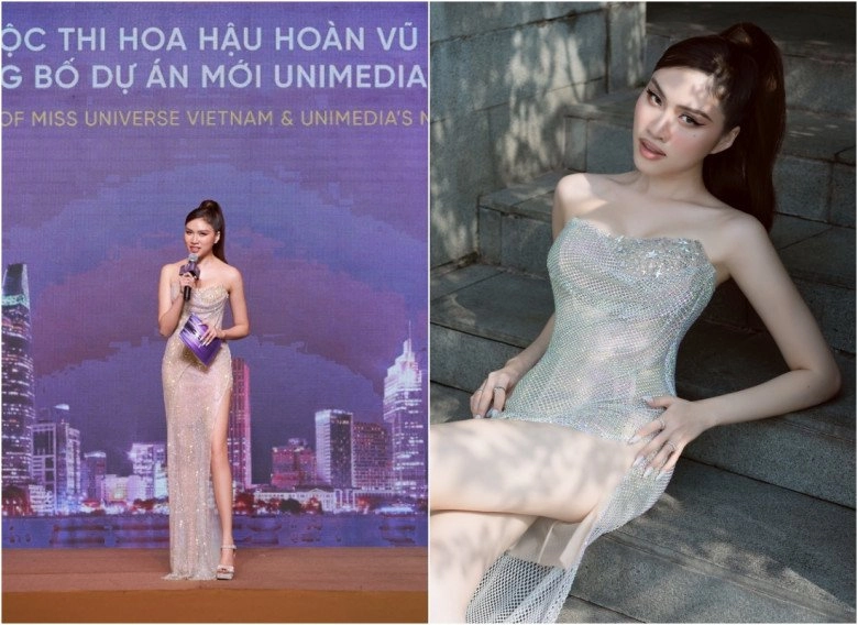 Cầm trịchchung kết miss universe vietnam mc chân dài xúng xính váy áo bộ nào cũng chặt chém dàn thí sinh - 6