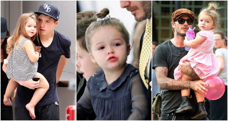 Càng lớn càng vỡ nét vì mũm mĩm harper beckham vẫn duy trì làn da triệu đô từ ngày bé - 1