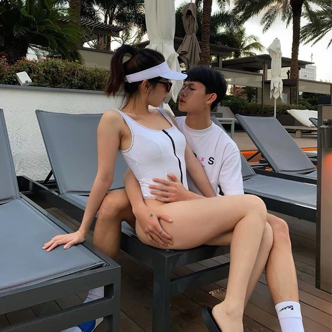 Cặp đôi em trai du học và chị đẹp mẫu việt nổi tiếng mxh con chào đời có 60000 fan - 8