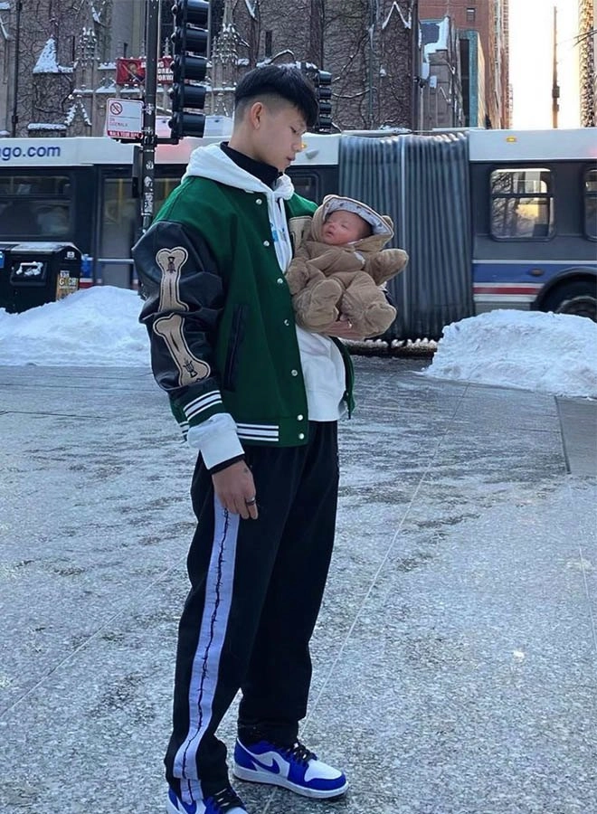 Cặp đôi em trai du học và chị đẹp mẫu việt nổi tiếng mxh con chào đời có 60000 fan - 14