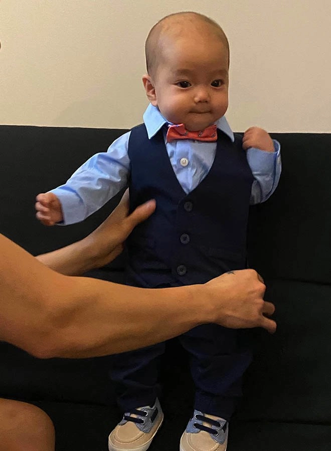 Cặp đôi em trai du học và chị đẹp mẫu việt nổi tiếng mxh con chào đời có 60000 fan - 17