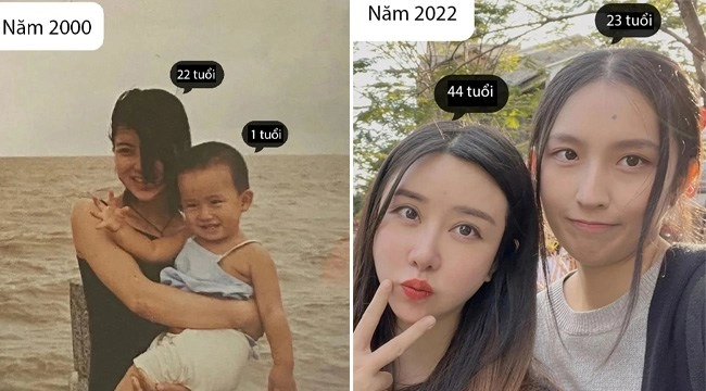 Cặp mẹ u44 con 23 tuổi gây bối rối vì không phân biệt được ai là mẹ ai là con - 1
