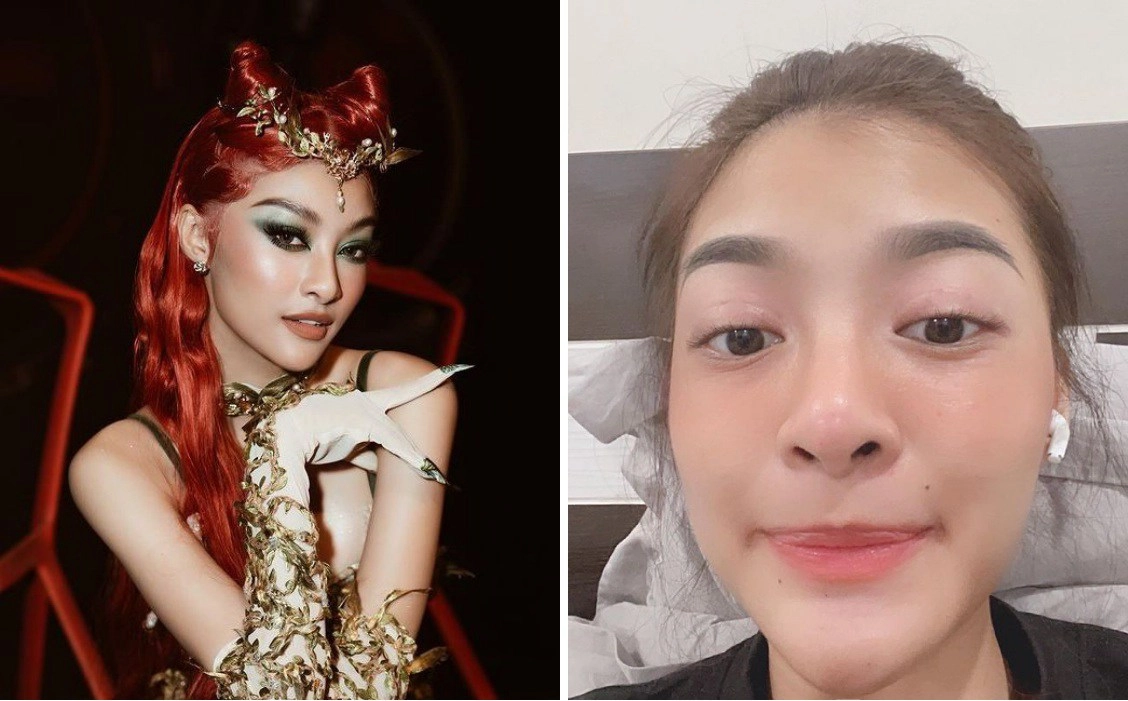 Chân dài vbiz trang điểm dày cộm mà da mộc vẫn mịn màng soi loạt nước uống mới hiểu - 2